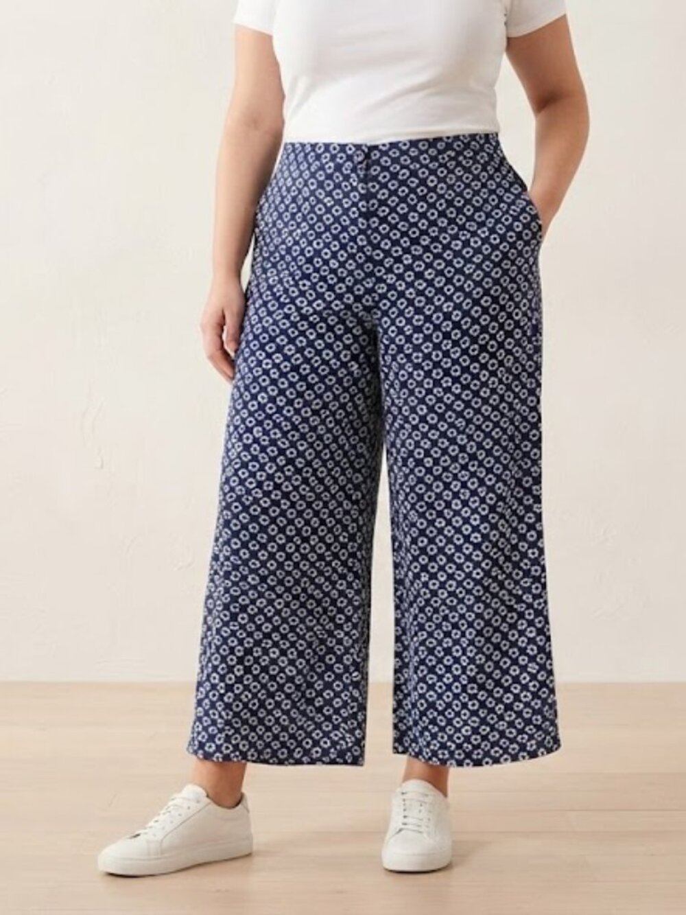 Talbots Navy Blue Wide Leg Pants